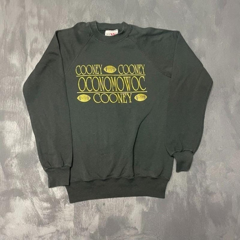 Vintage Oconomowoc High Sweatshirt Men Medium Black 1990s Bassett-Walker